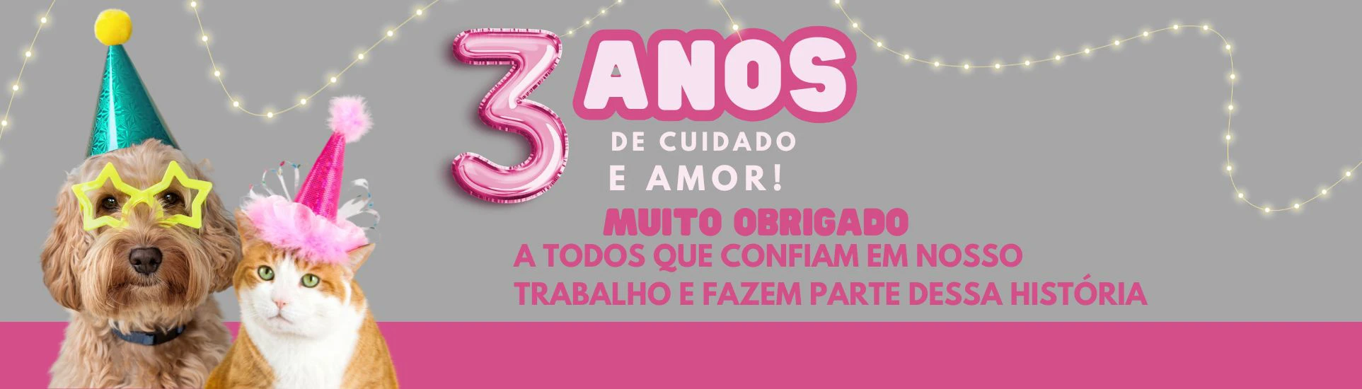 Aniversario 3 anos